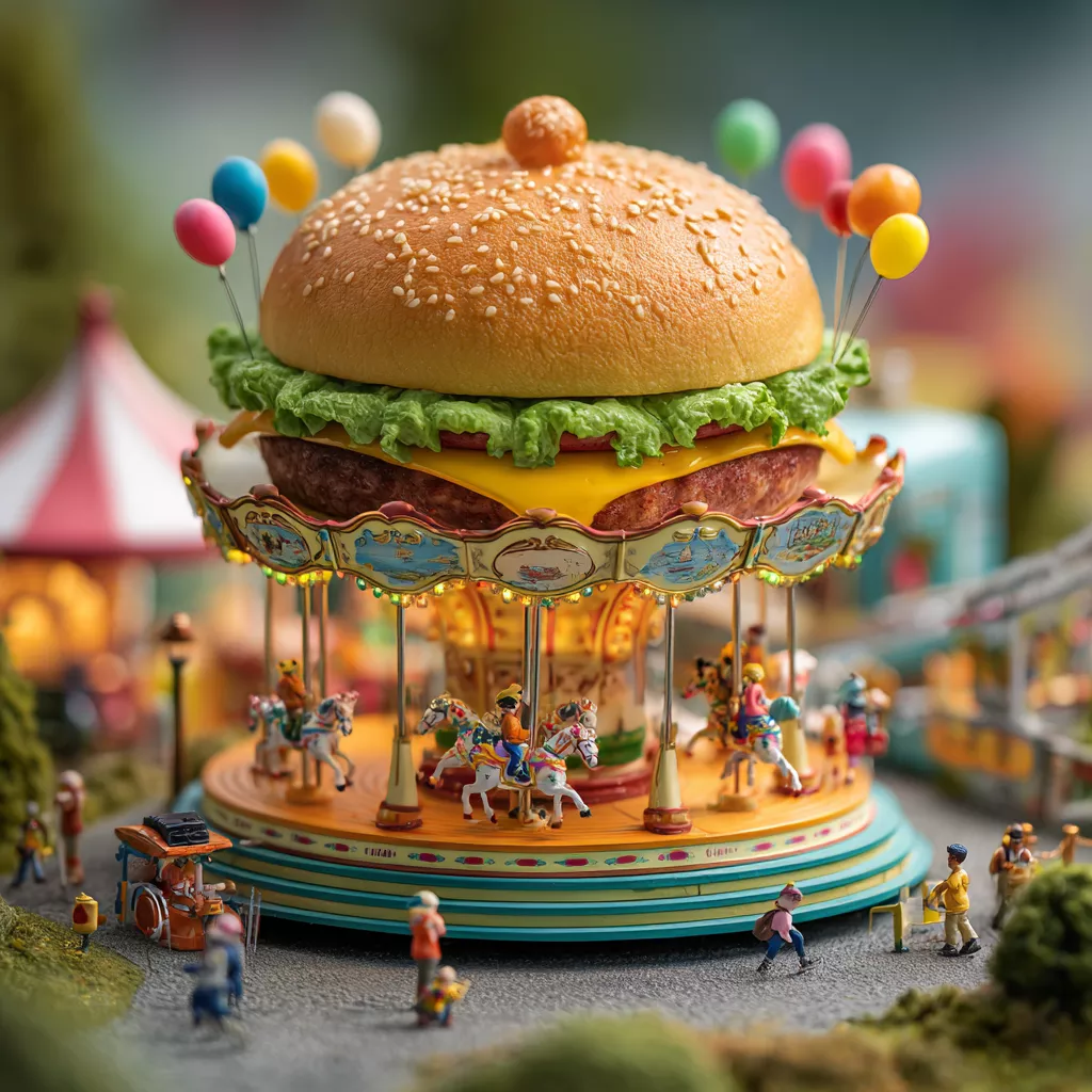 wbsoft_A_whimsical_hamburger-shaped_carousel_in_a_miniature_the_e8c4f366-6da7-4873-8e79-fb105ce53e57.png