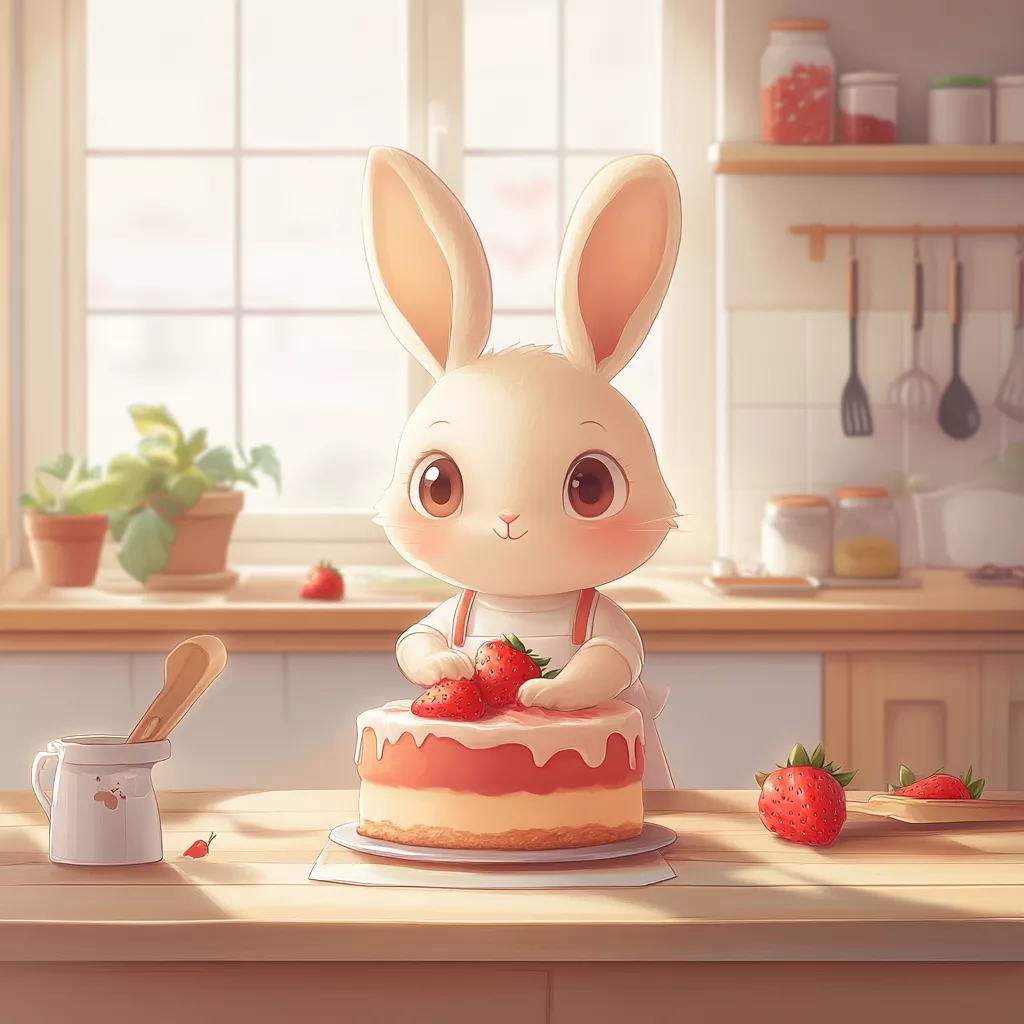 wbsoft_A_simple_and_cute_bunny_making_a_strawberry_cake_in_a_wa_daf2f1cb-7ef3-46d8-a3b9-ea0fa22b4c9f.png