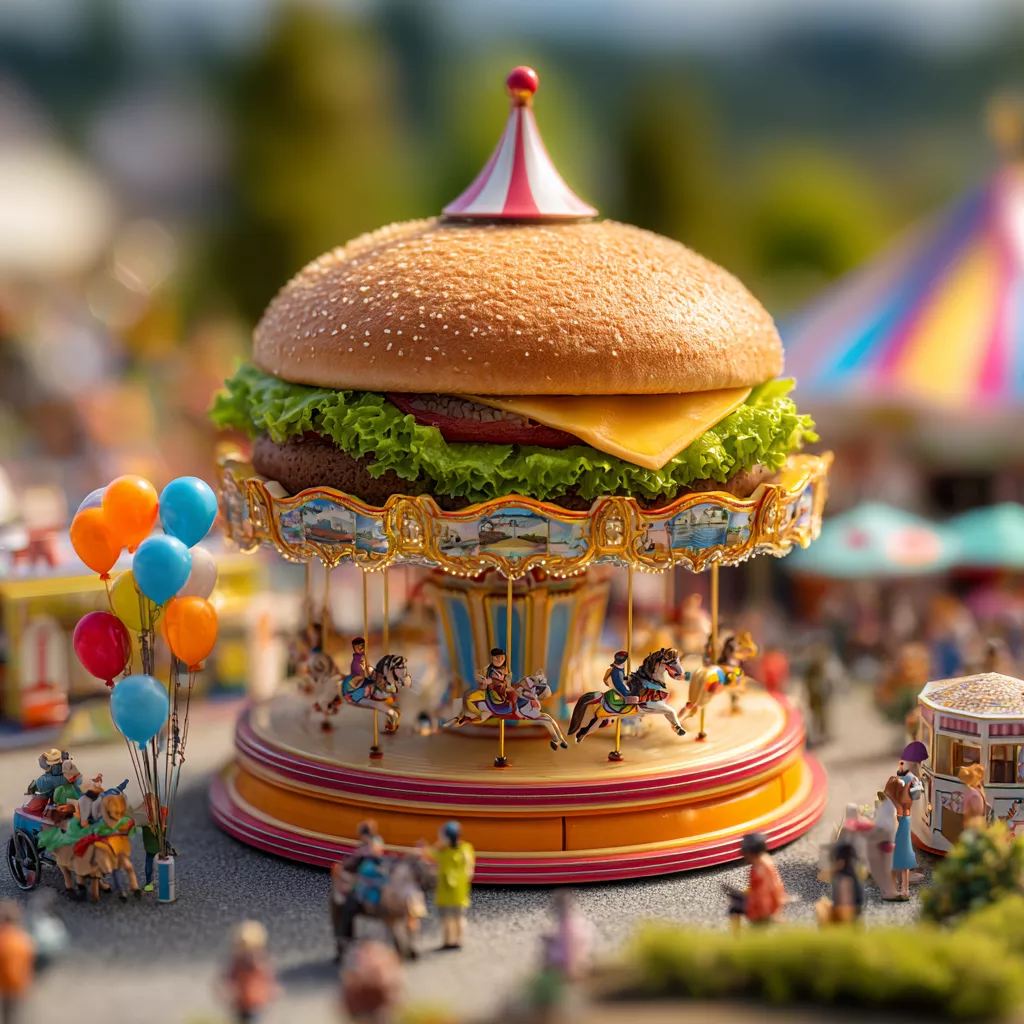 wbsoft_A_whimsical_hamburger-shaped_carousel_in_a_miniature_the_c2fa88a5-2a3d-4209-acfe-04eb4eb80c9a.png