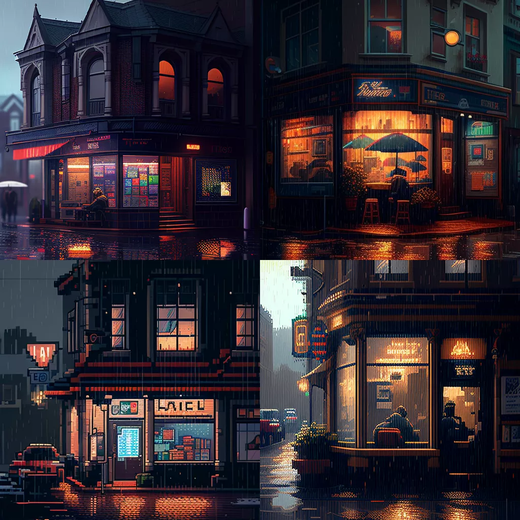 wbsoft_6-bit_pixel_art_outside_of_cafe_on_rainy_day_light_comin_568a80bc-37bf-46e1-b357-a00d50b7b643.png