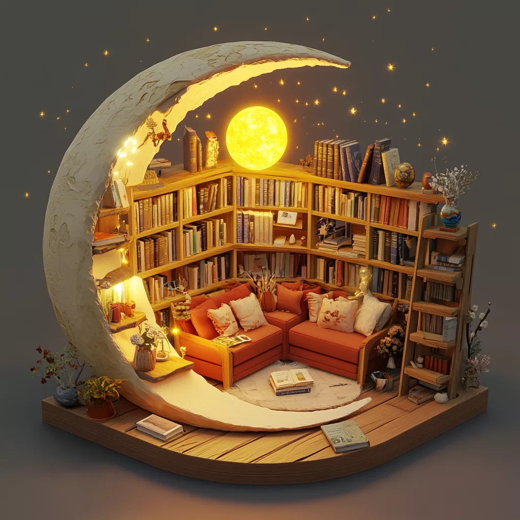 wbsoft_a_cozy_miniature_fantasy_library_shaped_like_a_crescent__5dd1a3aa-c4bb-4a16-968d-da7347ce56a2.png