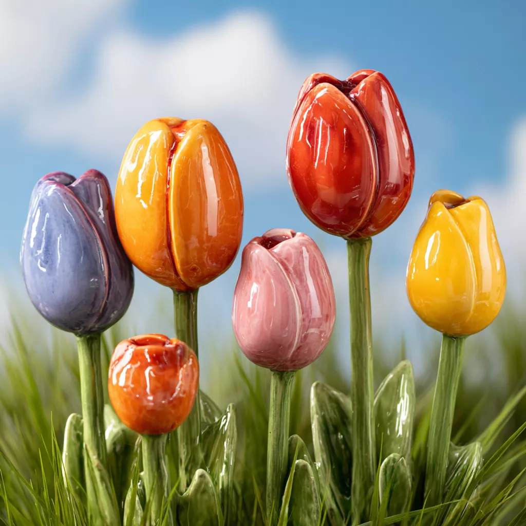 wbsoft_A_group_of_ceramic_tulips_in_various_colors_glossy_and_a_f485dd30-36b9-4ecd-8233-e55800c4d1fb.png