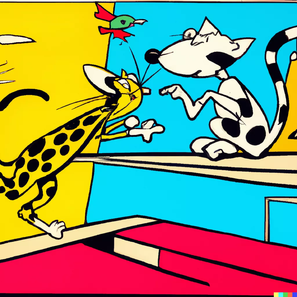 DALL·E 2023-07-01 00.08.40 - Tom and Jerry by painting Roy Fox Lichtenstein.png