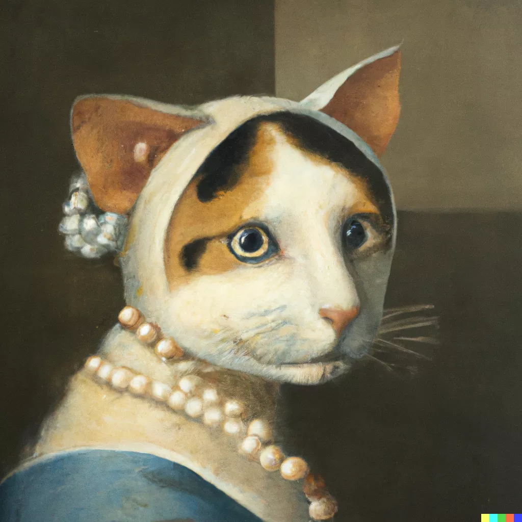 DALL·E 2023-05-25 18.19.49 - _An cat with pearl earrings_ by Johannes Vermeer.png