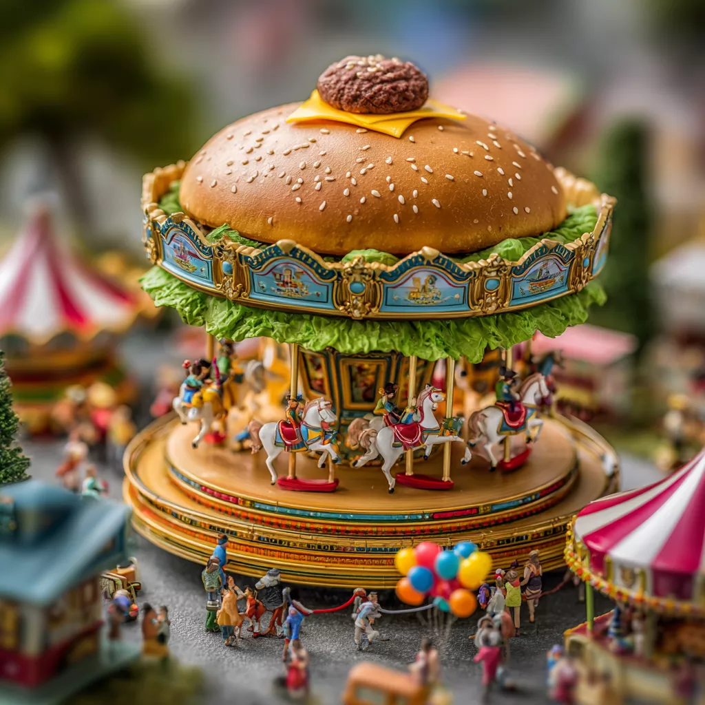 wbsoft_A_whimsical_hamburger-shaped_carousel_in_a_miniature_the_64668e1c-f4fc-4582-975d-9cffb4c57bfb.png