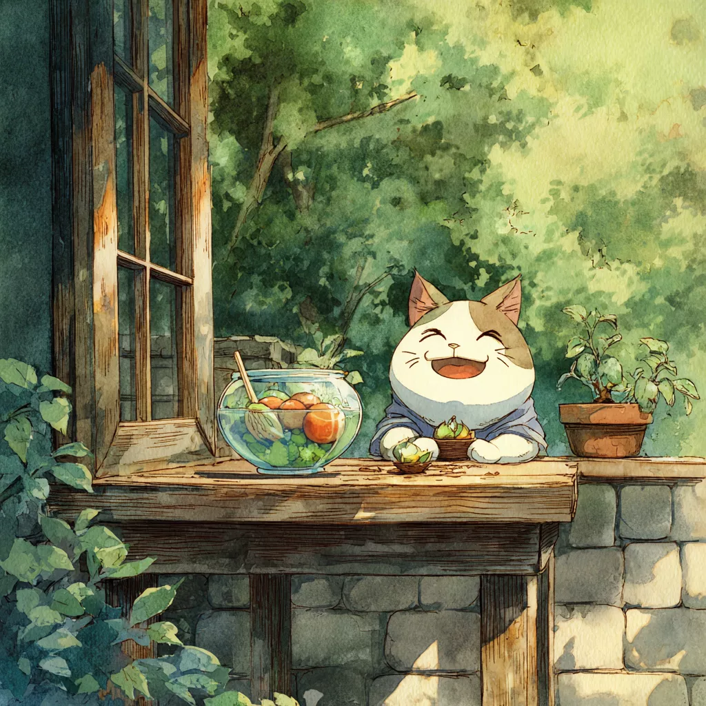 wbsoft_A_cute_cat_happily_eating_hwachae_Korean_fruit_punch_in__a2d0de93-d1ed-41d8-a948-8ebd50bee9b0.png