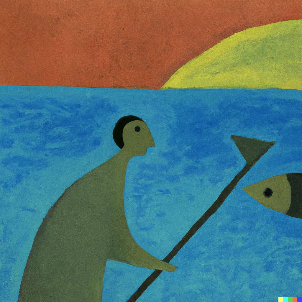 DALL·E 2023-05-12 16.56.20 - a person who fishes in the sea painting by Rufino Tamayo.png