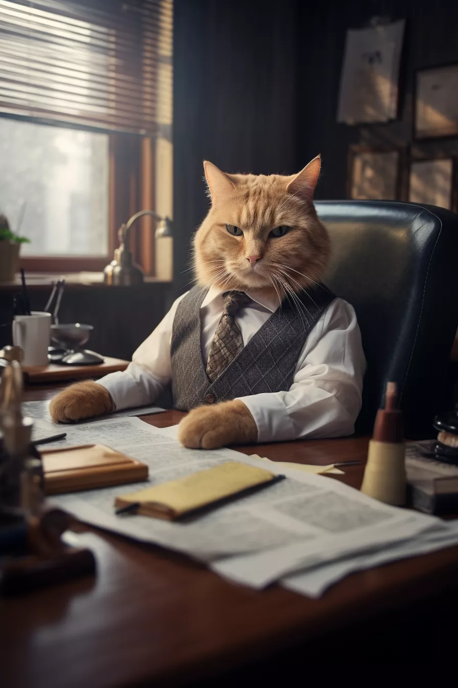 wbsoft_cat_is_working_at_the_office_acting_like_human_photoreal_99b8b557-64f5-40da-a991-c31e07066203.png