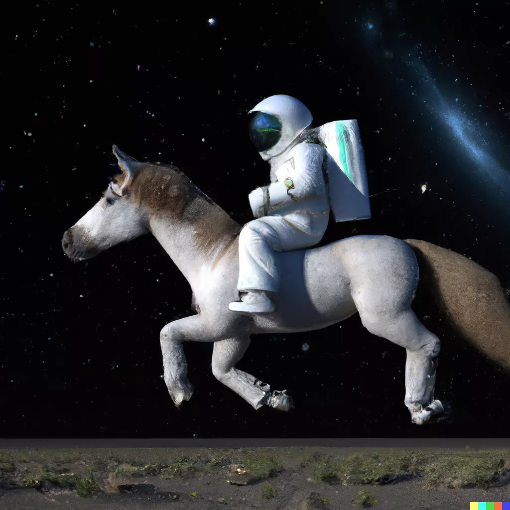 DALL·E 2023-05-30 10.26.42 - A 3D render of an astronaut is traveling in space on a horse..png