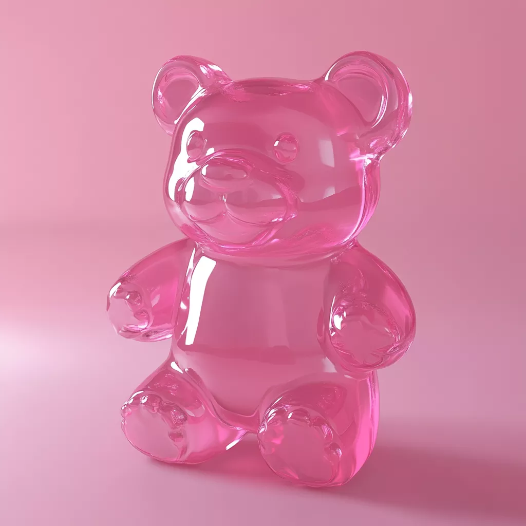 wbsoft_a_glossy_pink_gummy_bear_sculpture_made_of_translucent_j_5f52c18c-2291-4d72-9d05-82f139b4fe8e.png