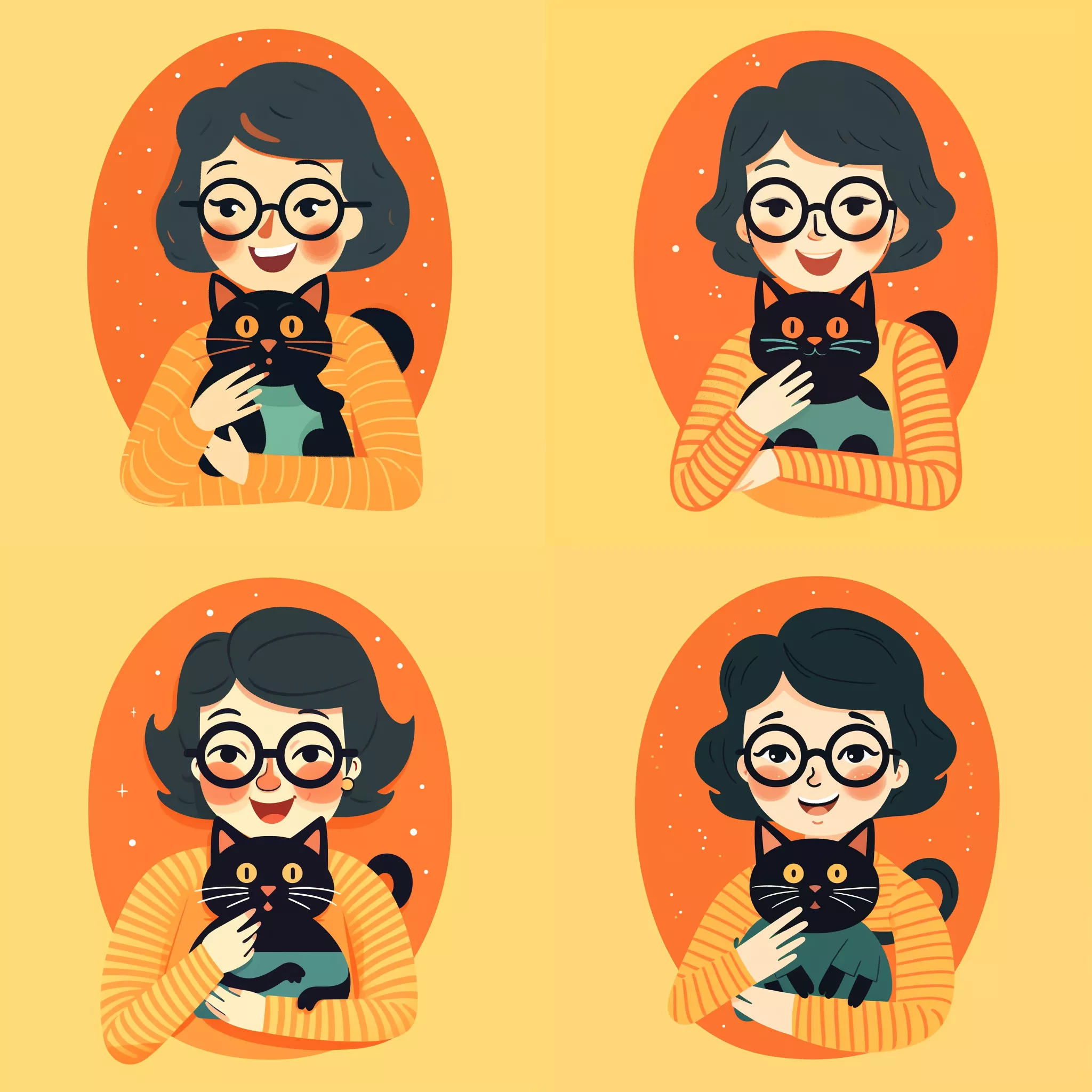 wbsoft_Cartoon_style_a_woman_smiling_happily_with_a_cat_clear_l_07f62caf-3d98-4dcd-a0b3-50beeba54c28.png