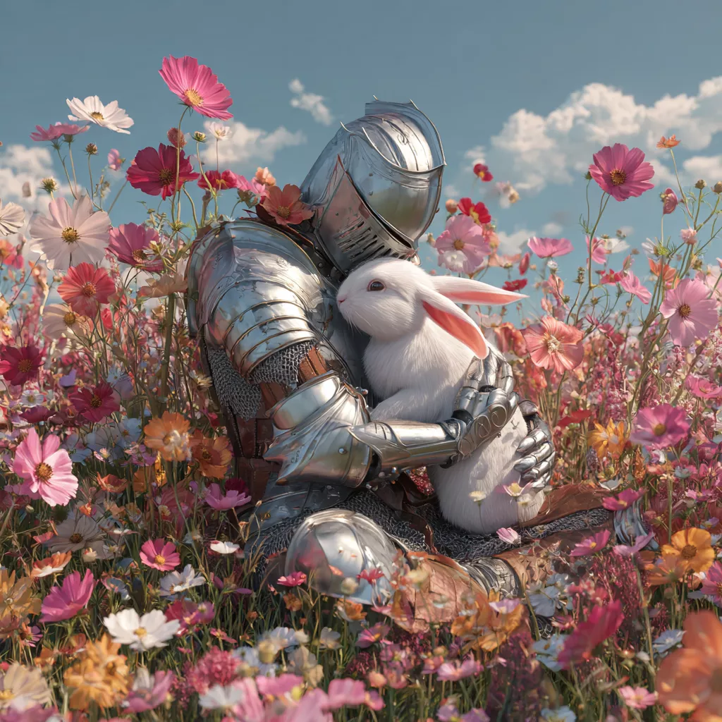 wbsoft_A_knight_in_shining_armor_hugging_a_cute_rabbit_in_a_vib_b605e597-1f7a-44bb-a5ff-7c3d75459d03.png