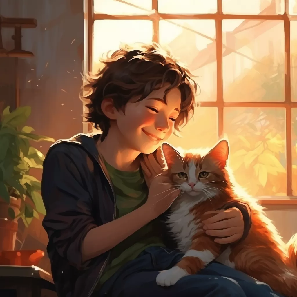 wbsoft_Illustration_of_a_boy_hugging_and_laughing_with_a_cat_Ar_f06eff83-f79e-421e-9a9a-03d540c659bd.png