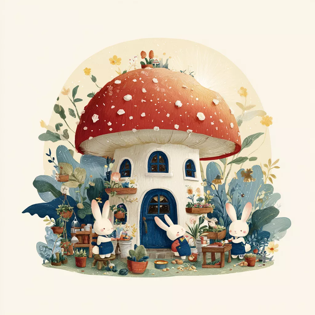 wbsoft_a_cute_mushroom_house_with_a_red_cap_and_white_spots_sur_af6f0839-c323-4198-a64c-19b3f395e48f.png