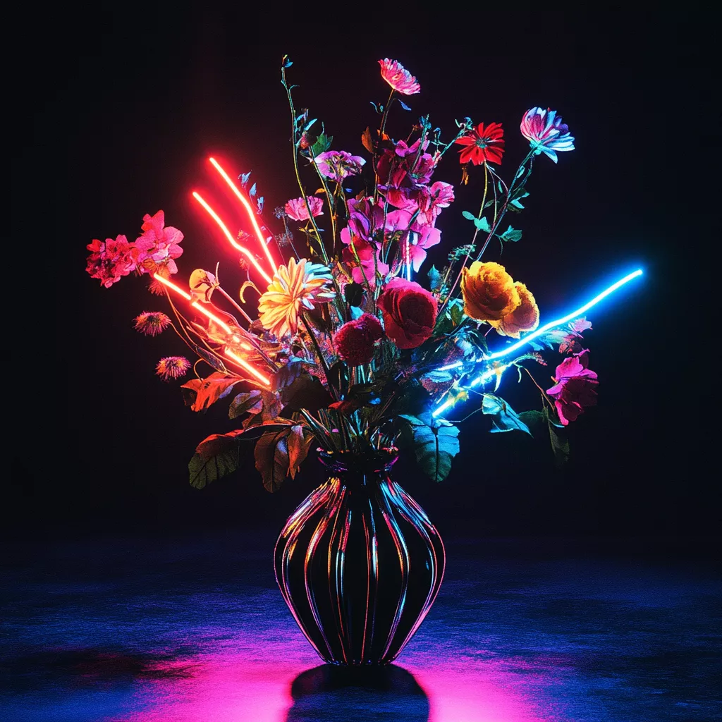 wbsoft_A_black_background_with_neon_lights_a_vase_with_multiple_500d6236-5cbd-46b2-a128-680cb4d8dde9.png