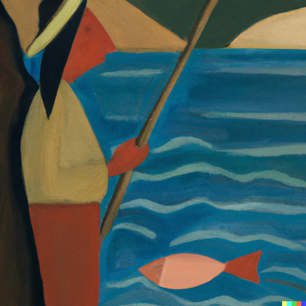 DALL·E 2023-05-12 16.56.13 - a person who fishes in the sea painting by Rufino Tamayo.png