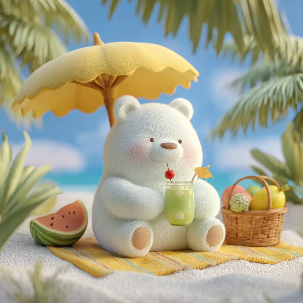 wbsoft_a_cute_chubby_white_bear_relaxing_under_a_yellow_beach_u_9ae643a5-89a8-48e7-9ee9-5f03f30f83bf.png